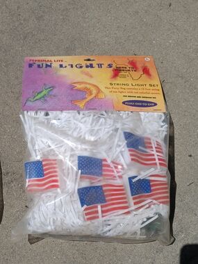 Primal Lite Fun Lights American Flag String Lights - Red, White & Blue